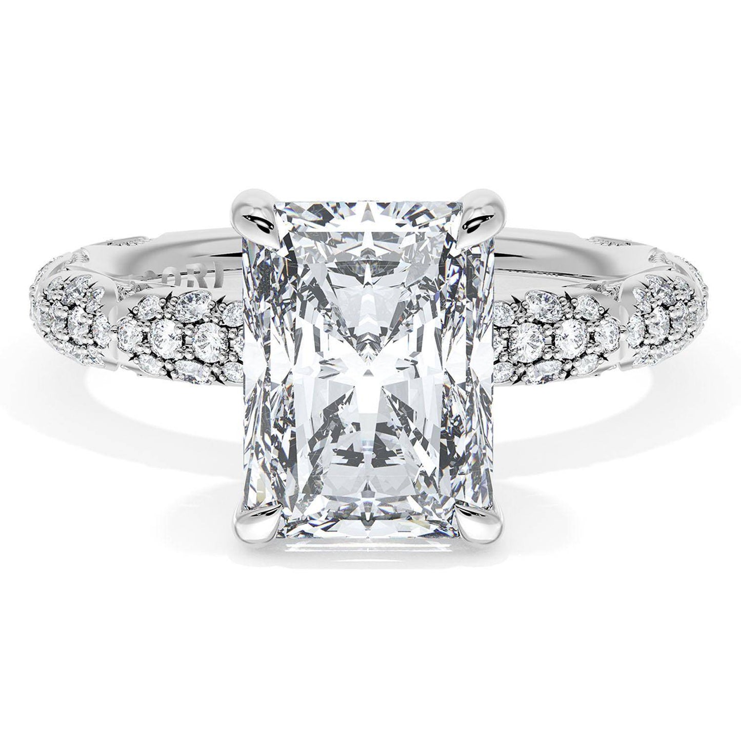 Radiant Bloom Engagement Ring