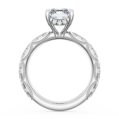 Radiant Bloom Engagement Ring