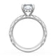 Radiant Bloom Engagement Ring