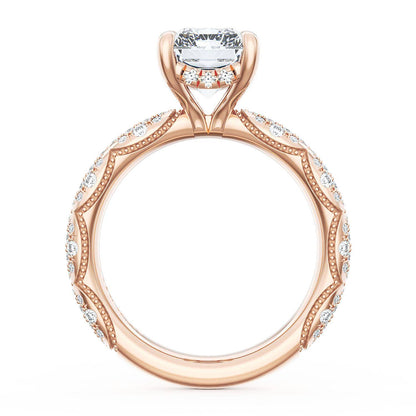 Radiant Bloom Engagement Ring