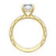 Radiant Bloom Engagement Ring