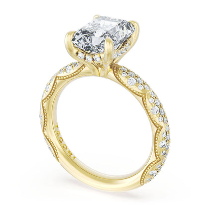 Radiant Bloom Engagement Ring