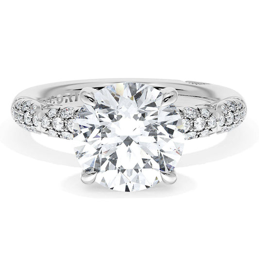 Round Bloom Engagement Ring