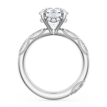 Round Bloom Engagement Ring