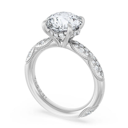 Round Bloom Engagement Ring