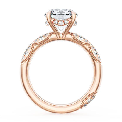 Round Bloom Engagement Ring