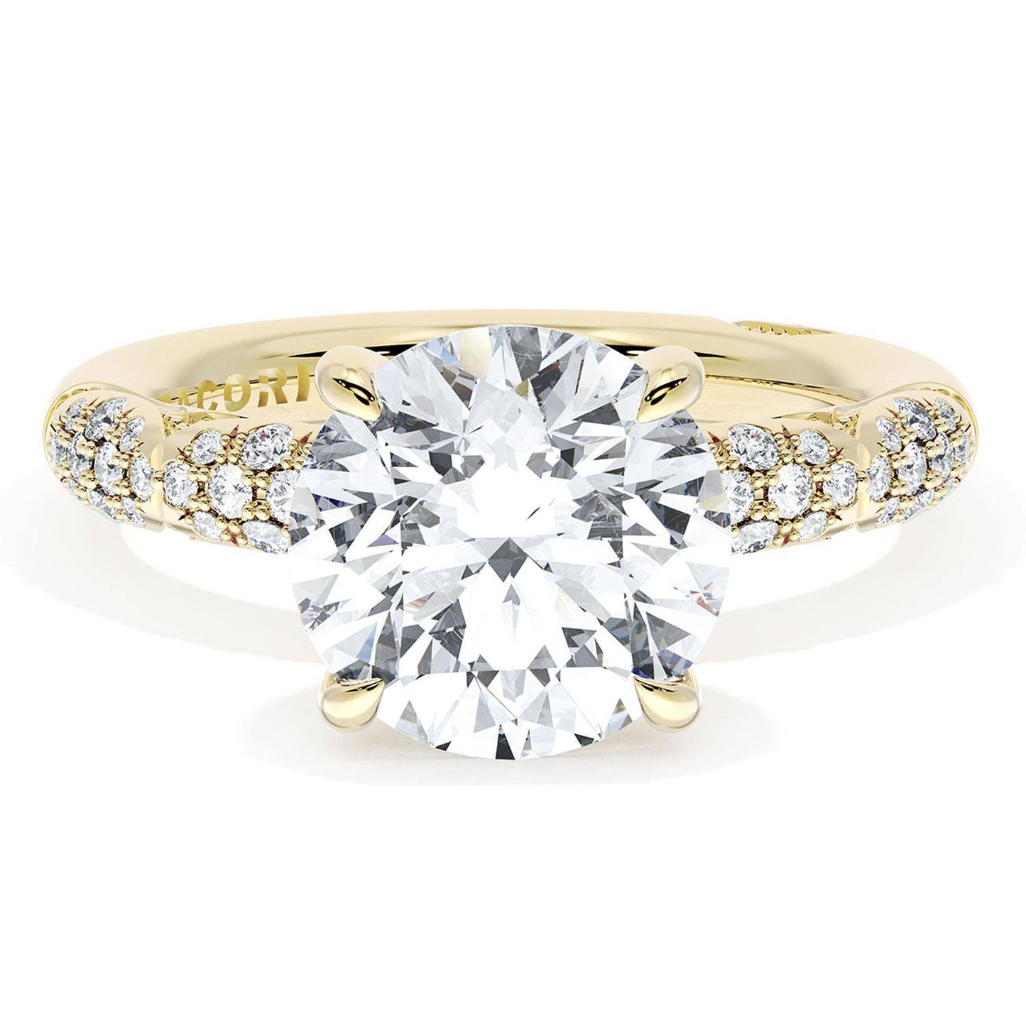 Round Bloom Engagement Ring