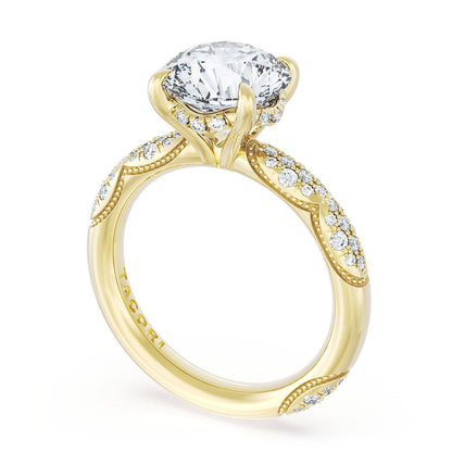 Round Bloom Engagement Ring