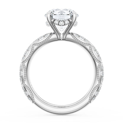 Round Bloom Engagement Ring