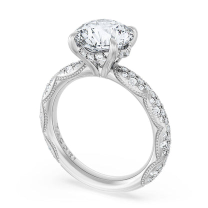 Round Bloom Engagement Ring