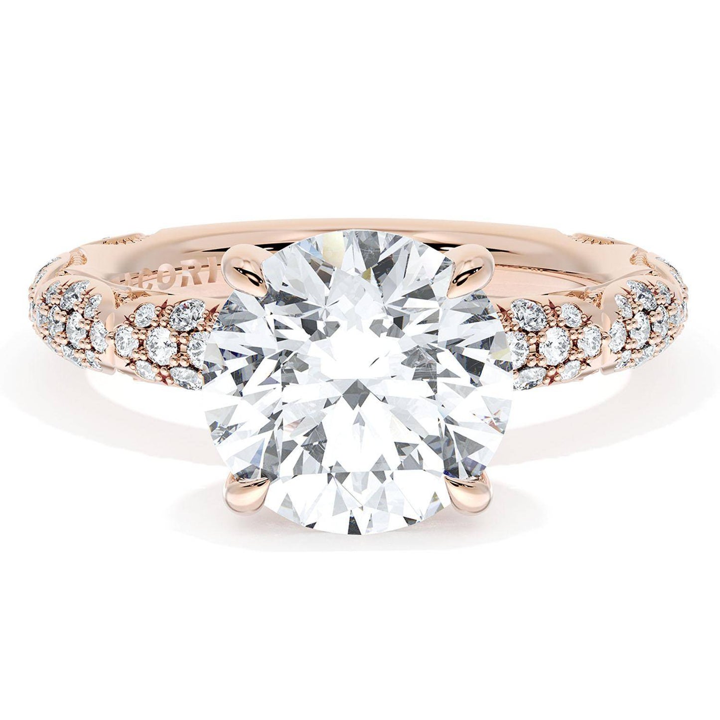 Round Bloom Engagement Ring