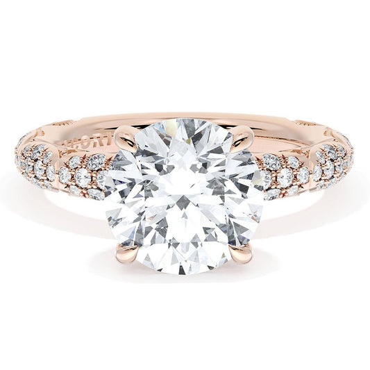 Round Bloom Engagement Ring