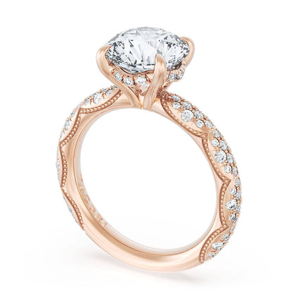 Round Bloom Engagement Ring