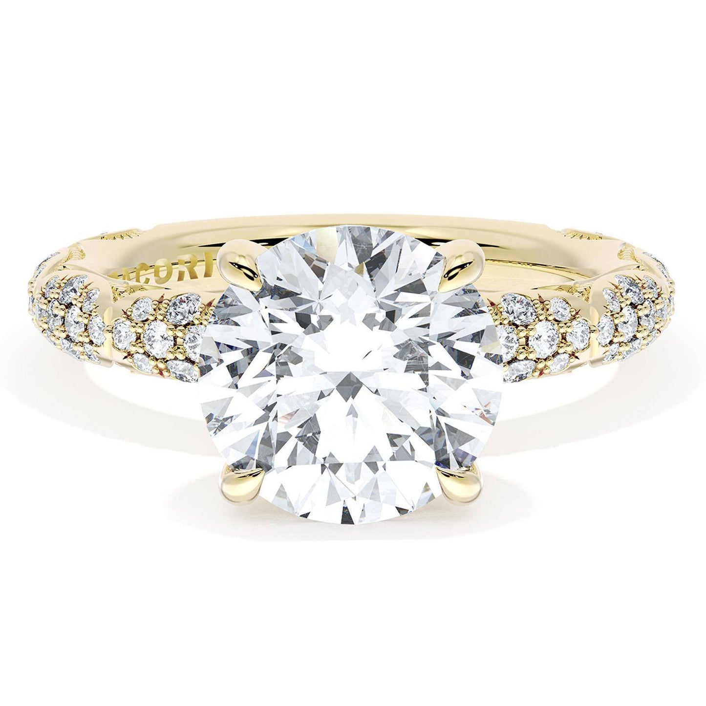 Round Bloom Engagement Ring