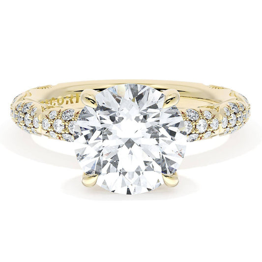 Round Bloom Engagement Ring