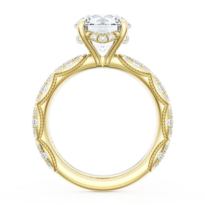 Round Bloom Engagement Ring