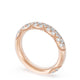 French Pavé Diamond Wedding Band, 4mm