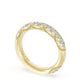 French Pavé Diamond Wedding Band, 4mm