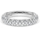 French Pavé Diamond Wedding Band, 4mm