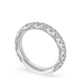 French Pavé Diamond Wedding Band, 4mm