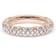 French Pavé Diamond Wedding Band, 4mm