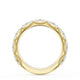 French Pavé Diamond Wedding Band, 4mm