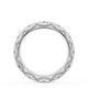 French Pavé Diamond Wedding Band, 4mm