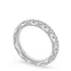 French Pavé Diamond Wedding Band, 4mm