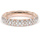 French Pavé Diamond Wedding Band, 4mm