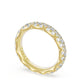 French Pavé Diamond Wedding Band, 4mm