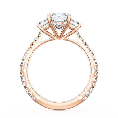 Emerald 3-Stone Engagement Ring