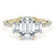 Emerald 3-Stone Engagement Ring