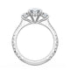 Oval 3-Stone Engagement Ring