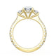 Oval 3-Stone Engagement Ring