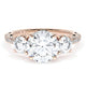 Round 3-Stone Engagement Ring