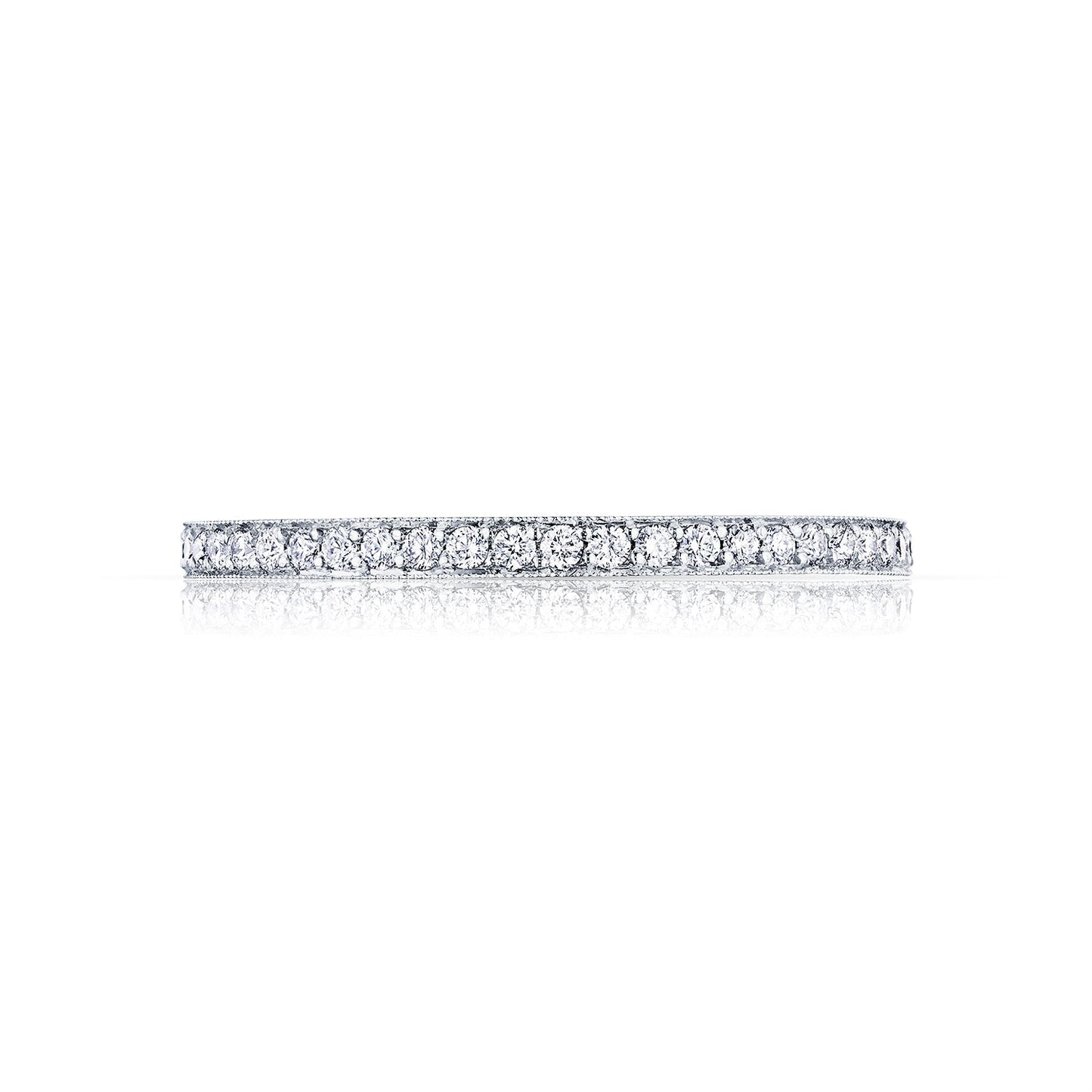 Tacori Platinum Sculpted Crescent Diamond Wedding Band (0.25 CTW)