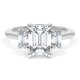 Emerald 3-Stone Engagement Ring