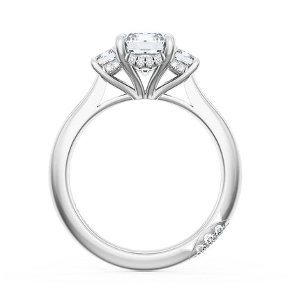 Emerald 3-Stone Engagement Ring