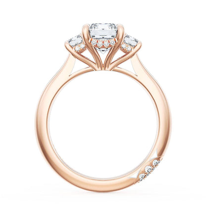 Emerald 3-Stone Engagement Ring