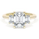 Emerald 3-Stone Engagement Ring