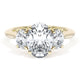 Oval 3-Stone Engagement Ring