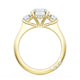 Round 3-Stone Engagement Ring
