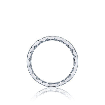 Tacori 18k White Gold Sculpted Crescent Wedding Band 1.5mm