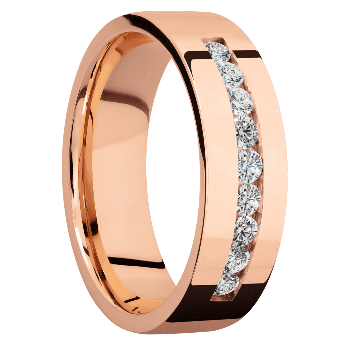 14K Rose Gold with Polish Finish