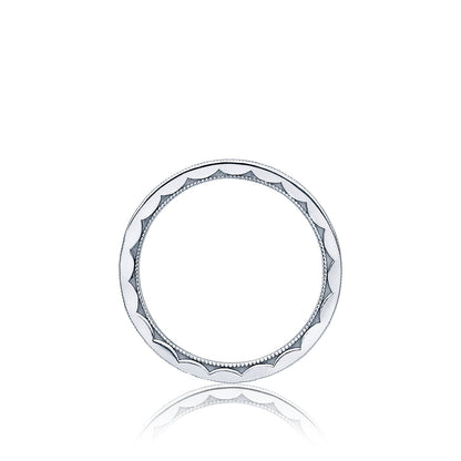 Tacori 18k White Gold Sculpted Crescent Diamond Eternity Wedding Band (0.42 CTW)