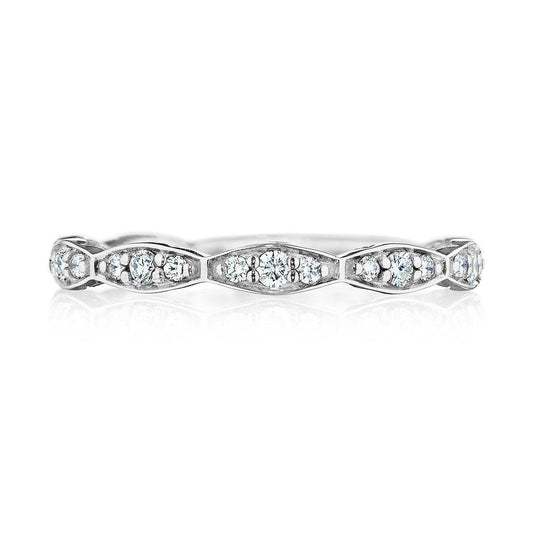 Marquise Design Wedding Band with Diamond