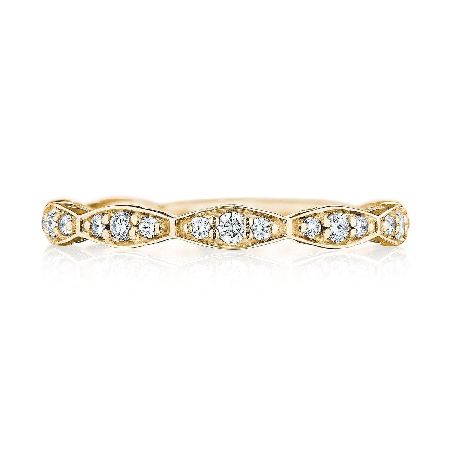 Marquise Design Wedding Band with Diamond