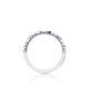Tacori 18k White Gold Sculpted Crescent Diamond Wedding Band (0.3 CTW)