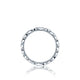 Tacori 18k White Gold Sculpted Crescent Diamond Eternity Wedding Band (0.6 CTW)