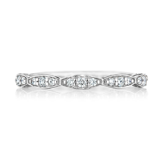 Marquise Design Wedding Band with Diamond